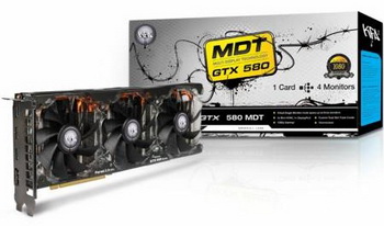 KFA2 GTX 580 Video Card MDT X4 EX OC